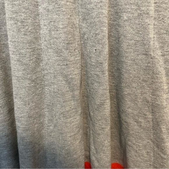 Eliza J Navy Blue Gray Orange Knit Pleated Knit Sweater Dress Size Small - Picture 6 of 7